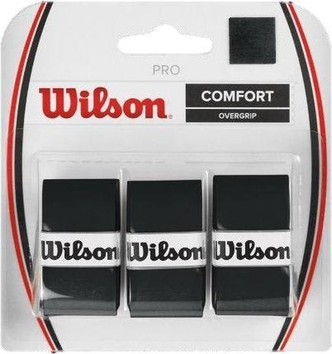 Wilson Pro Overgrip Comfort Zwart 3 stuks