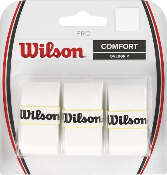 Wilson Pro Overgrip Comfort Wit 3 stuks